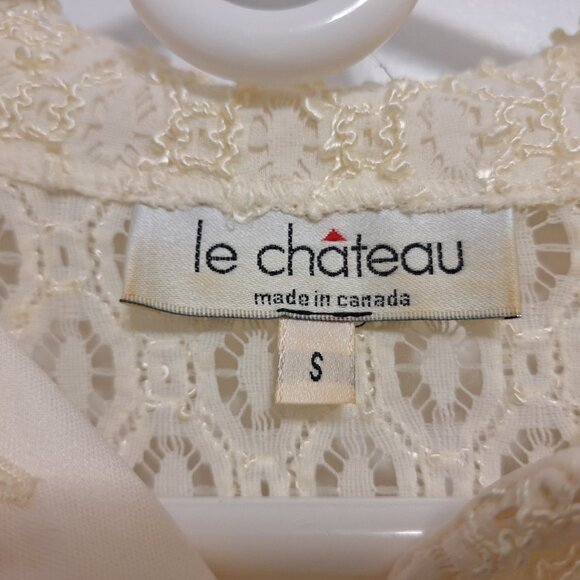 Vintage Elegant sheer top made in Canada - Picture 3 of 7